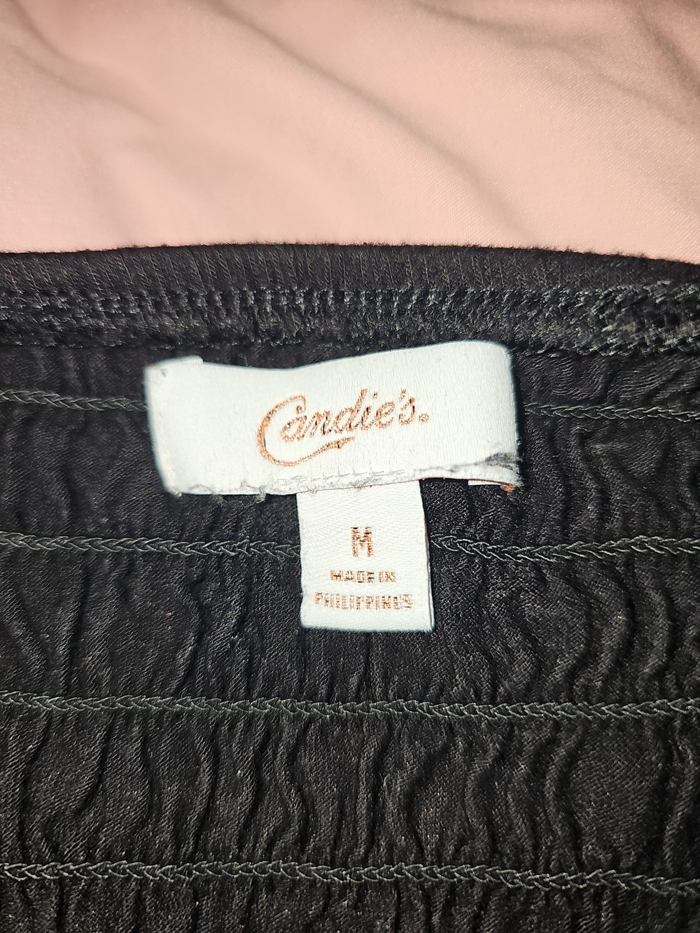 Candie's Black Women's Skirt - Smocked Waist, M